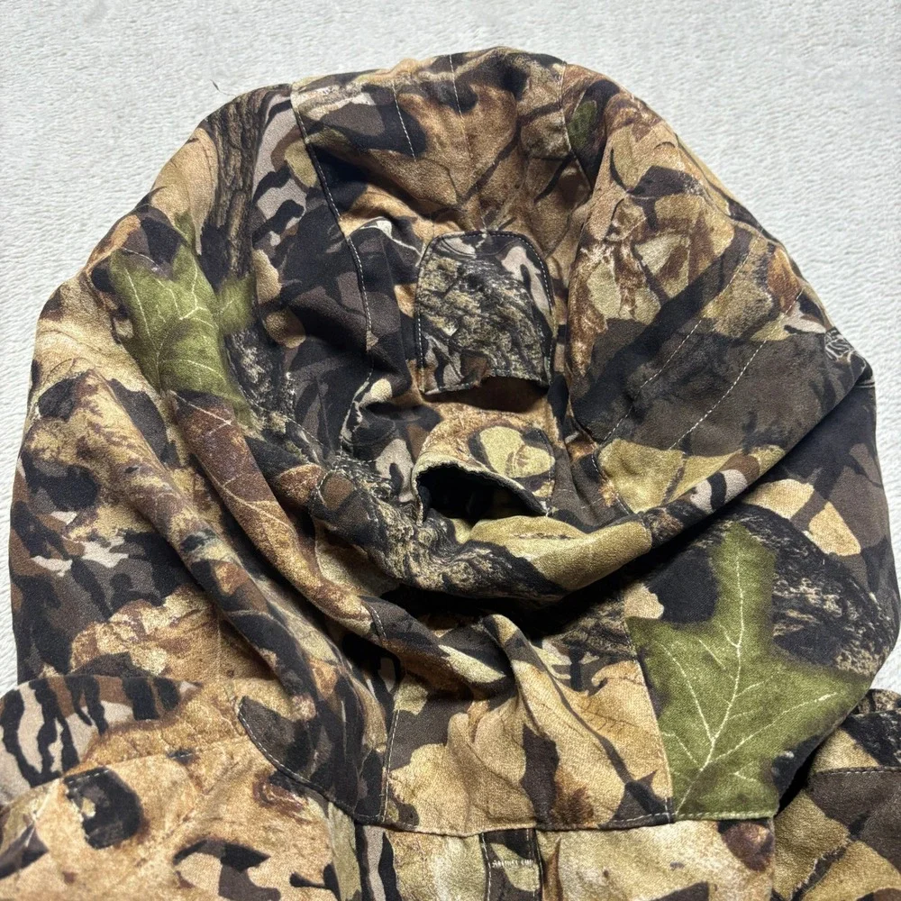 Weatherby Jacket Mens L Mossy Oak Forest Floor Camo Waterproof EUC